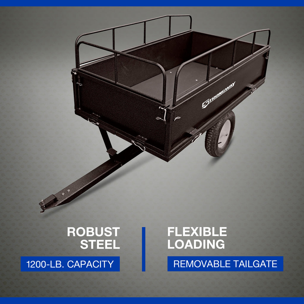 Steel ATV Trailer, 1,200-Lb. Capacity, 18 Cu. Ft. S5461