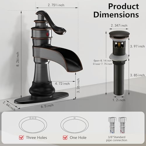 Oil Rubbed Bronze Single Hole Vessel Sink Faucet N367