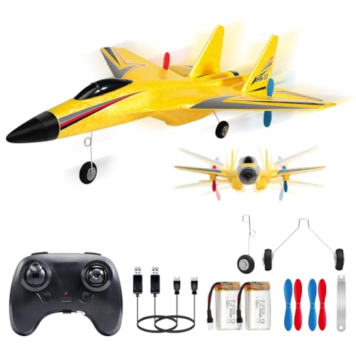 2.4GHz 2 Channel RC Airplane with Gyro Night Lights and 2 Batteries O87587