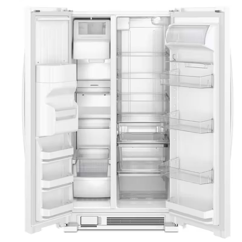 White 21.4 cu. ft. Side by Side Refrigerator L382