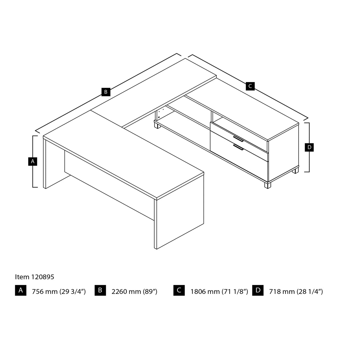 U-Desk M686