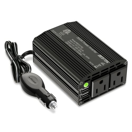 300W Power Inverter DC 12V to 110V AC Car Charger Adapter with Dual USB V921