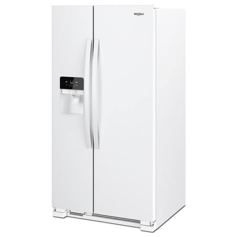 White 21.4 cu. ft. Side by Side Refrigerator L382