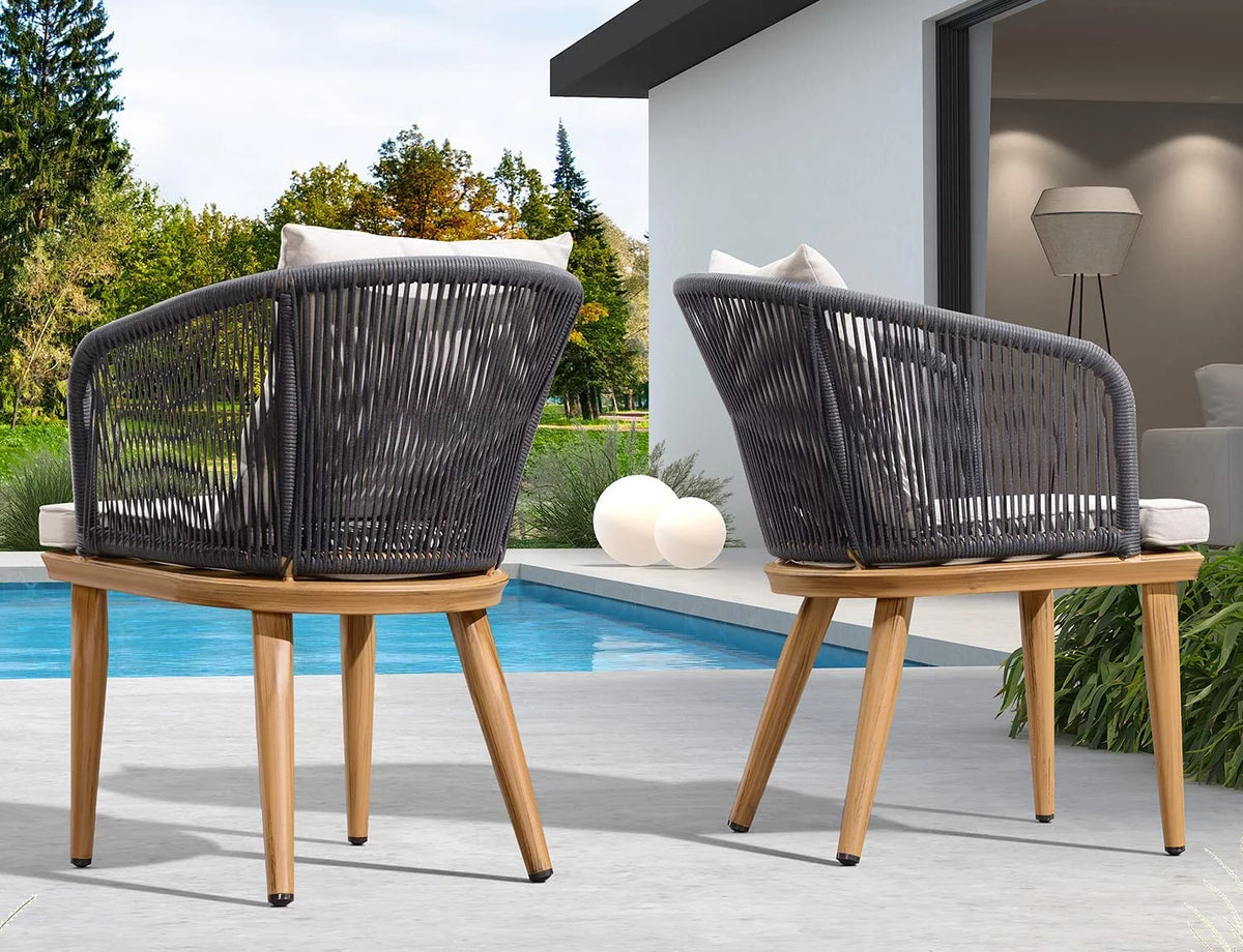 7 Pieces Wicker Rectangular Dining Set A663