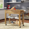 Kitchen Cart with Butcher Block Top D199