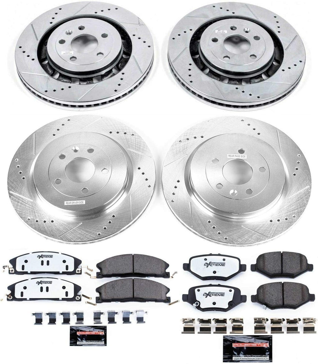 Front and Rear Carbon Fiber Ceramic Brake Kit Z232413