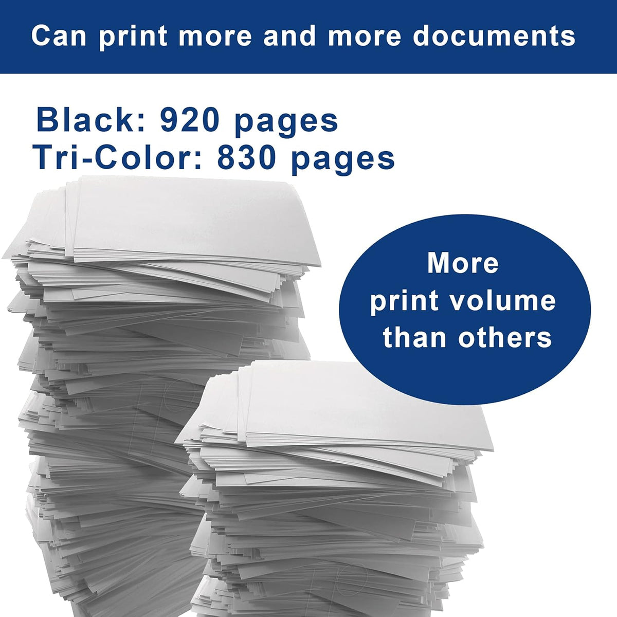 Compatible Remanufactured Ink Cartridge Replacement 2 Black 2 Tri-Color H6669