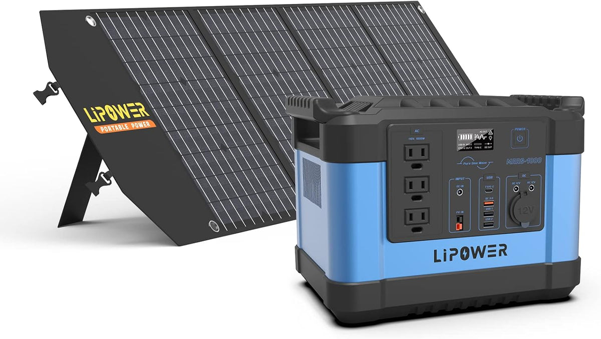 1000W Portable Power Station with 3 AC Outlets E308