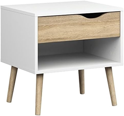 White and Oak Nightstand Z673653
