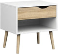 White and Oak Nightstand Z673653