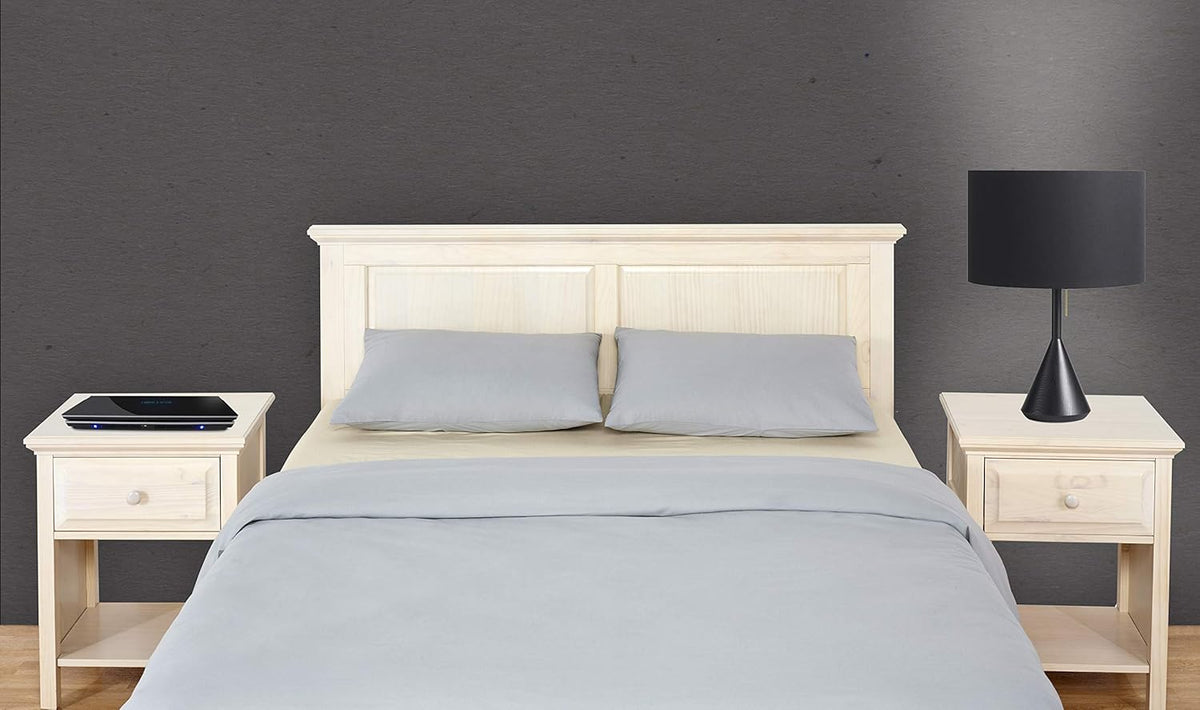White Wood Nightstand G237