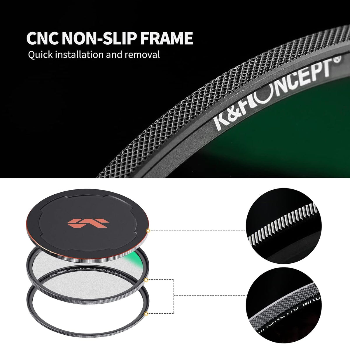 82mm Magnetic Black Soft Diffusion 1/4 Filter Kit P20842