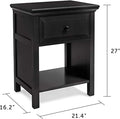 White Wood Nightstand G237