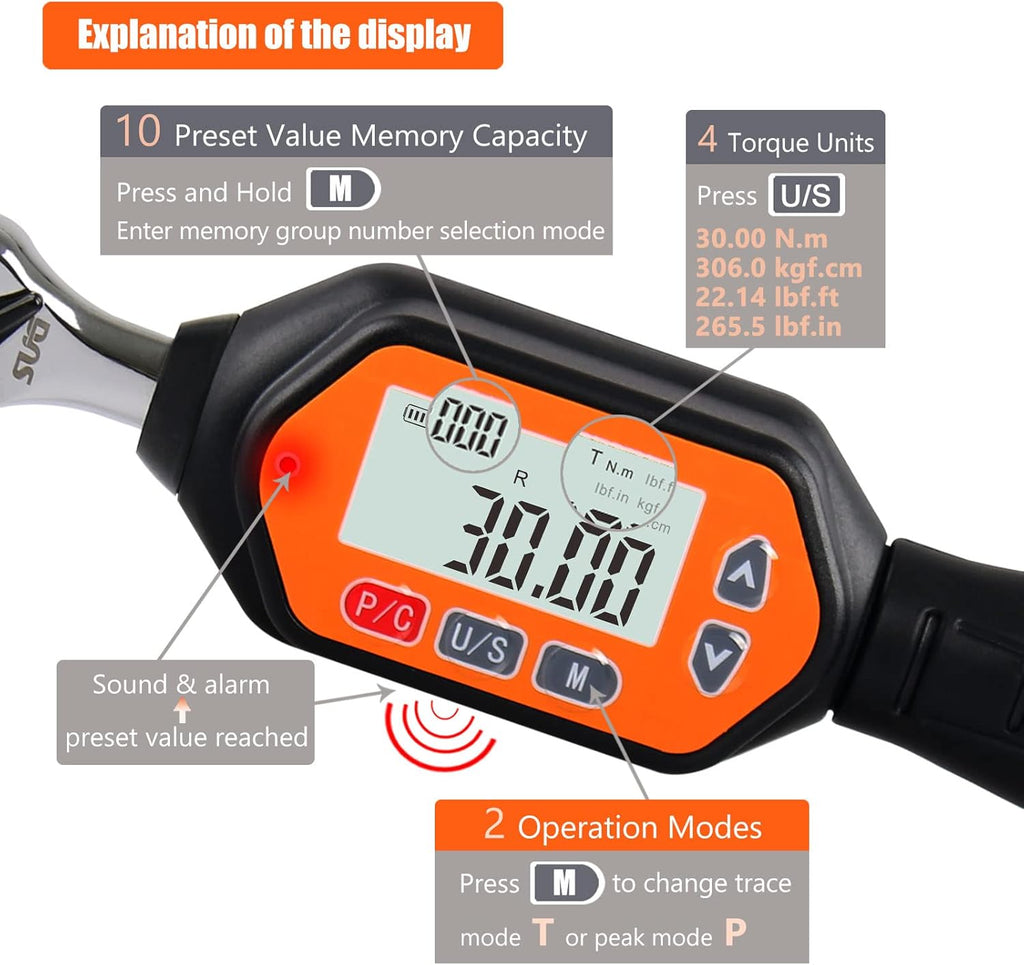 1/4-inch Drive Digital Torque Wrench M897138