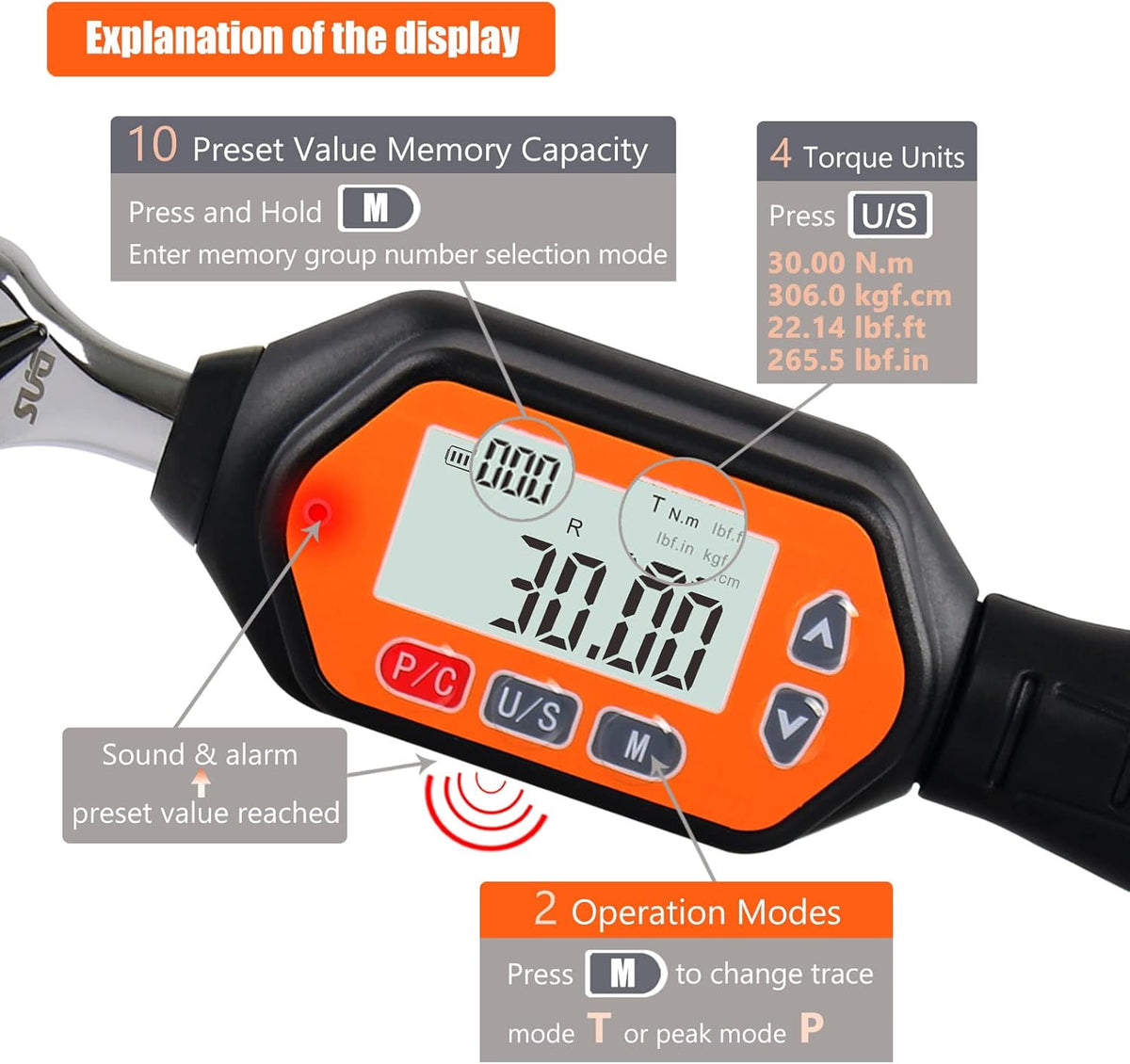 1/4-inch Drive Digital Torque Wrench M897138