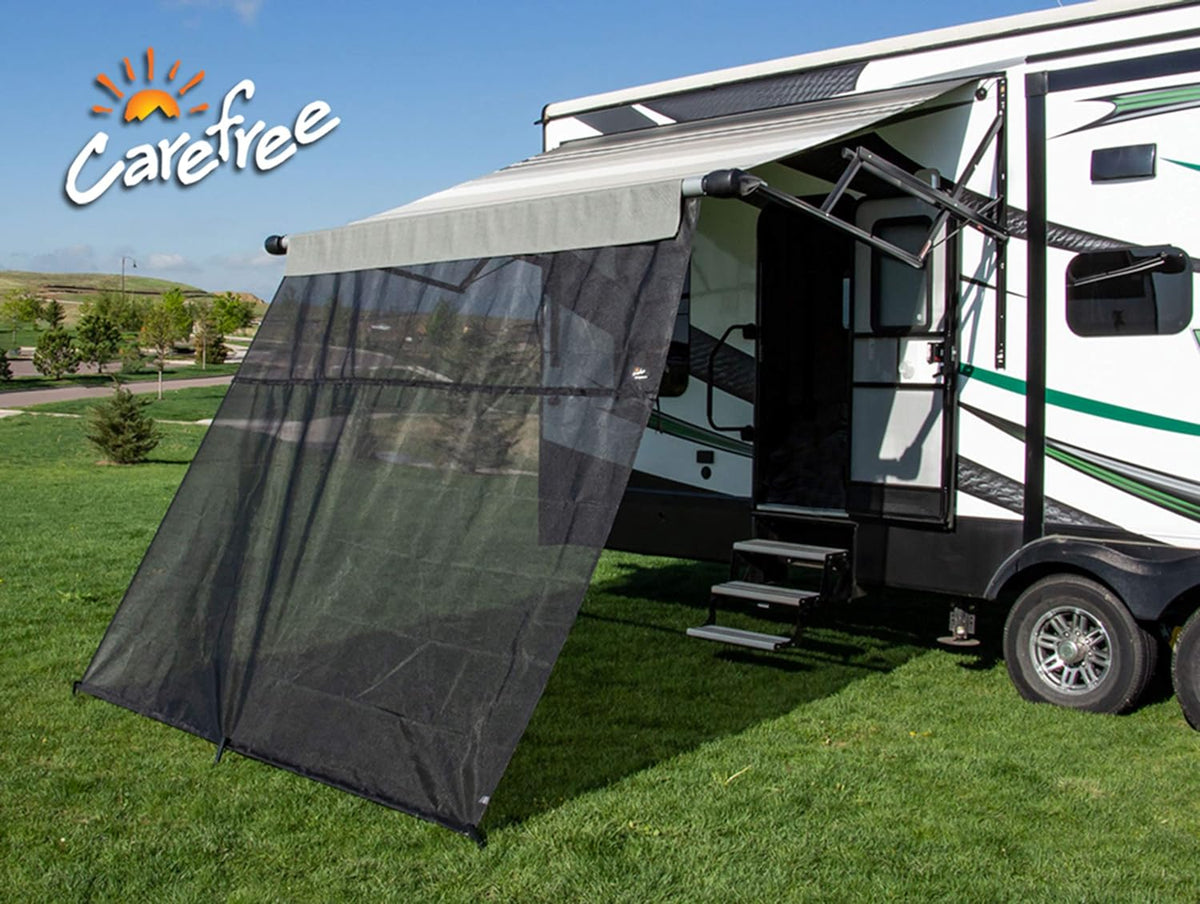 Black 15' x 8' Drop RV Awning F125