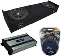 Compatible with Ford F-150 Super Cab Truck 1997-1999 Amplifier and Dual 10 Sub Box Enclosure R821795