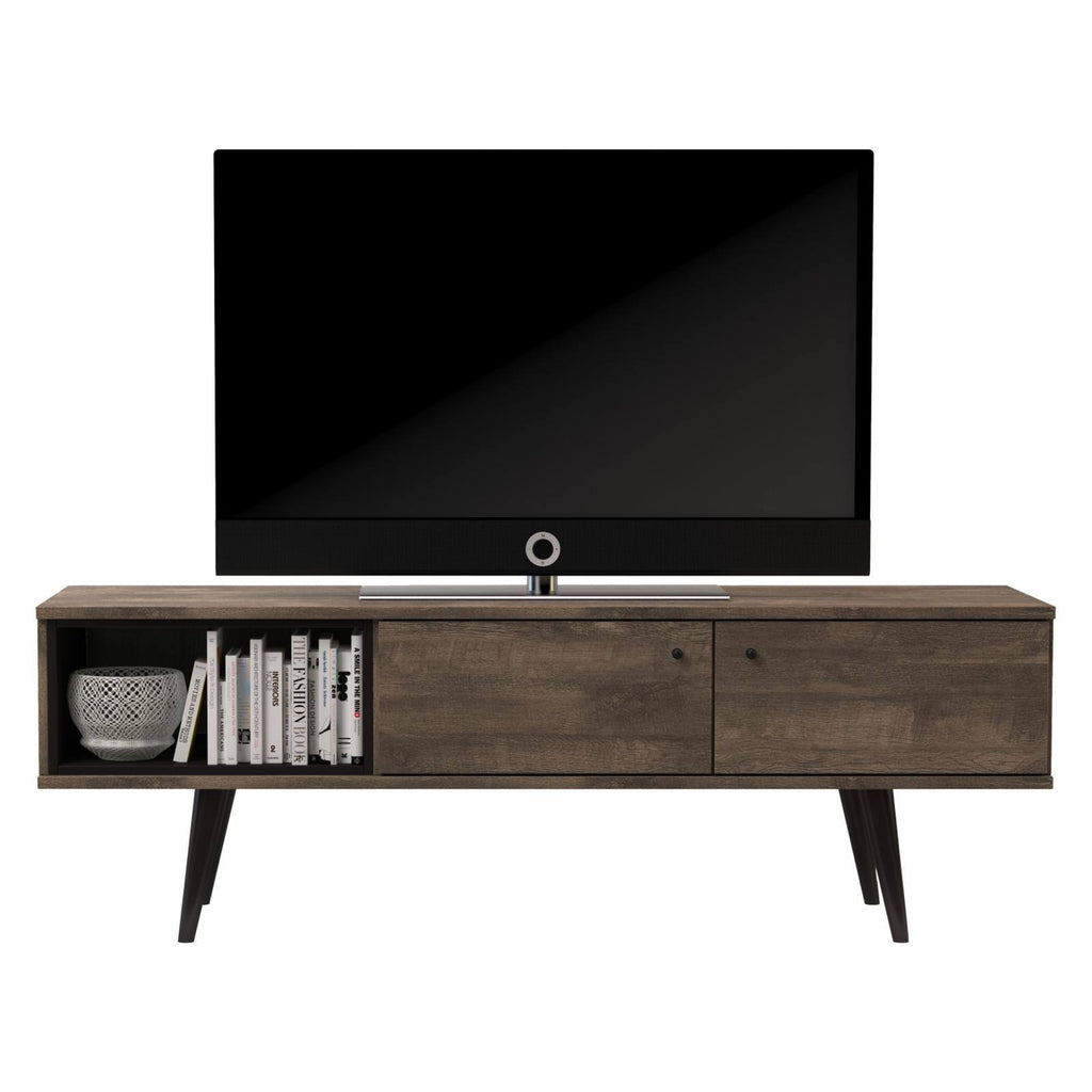 Distressed Brown 2-Cabinet TV Stand O6401