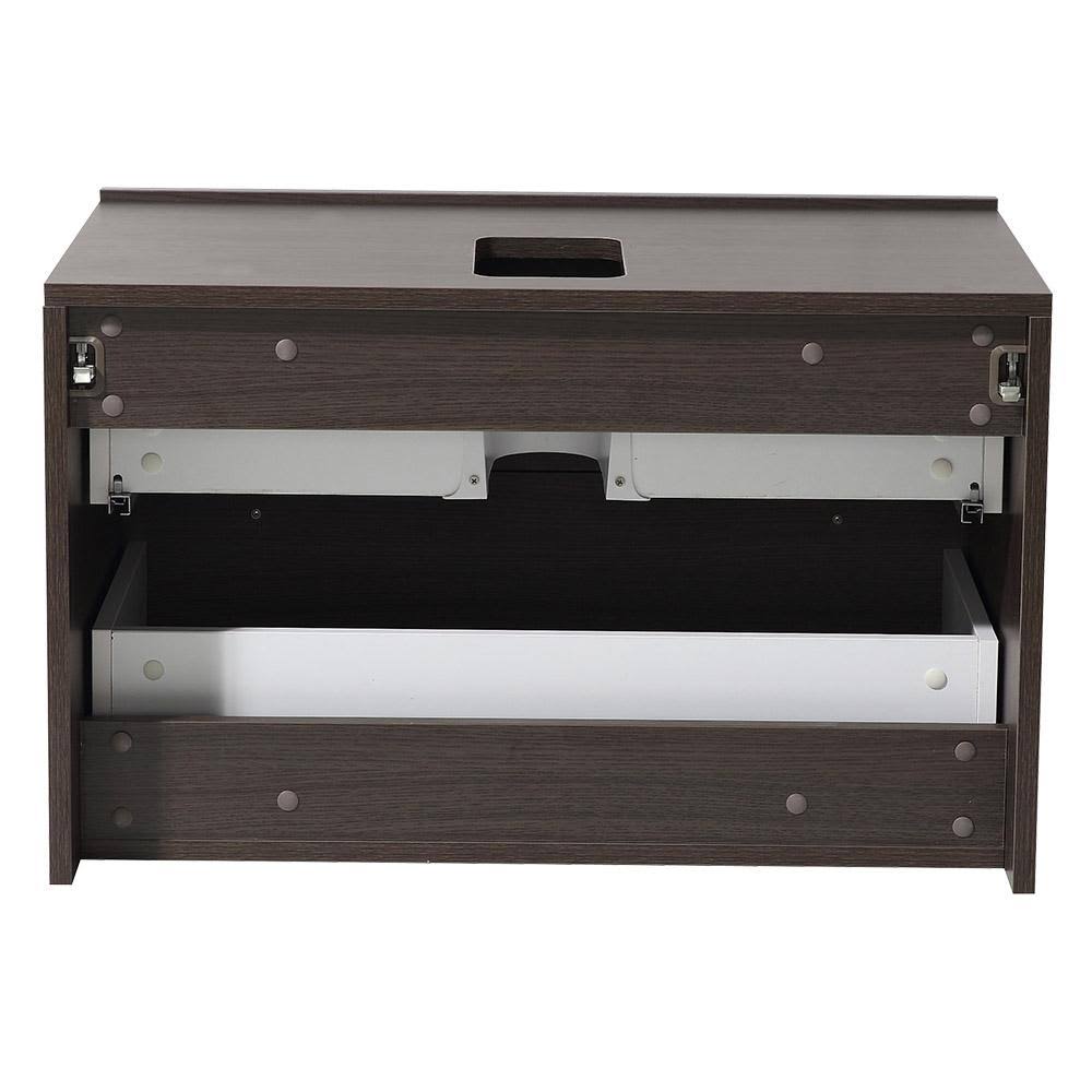 Gray Oak Bathroom Cabinet Q94590