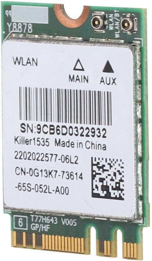 Bluetooth 4.1 Wireless Network Card 5G 867Mbps M.2 NGFF WiFi Adapter Pack of 2 M7583