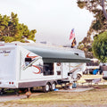 White Motorized Retractable RV Awning 10x8 Ft Q476238