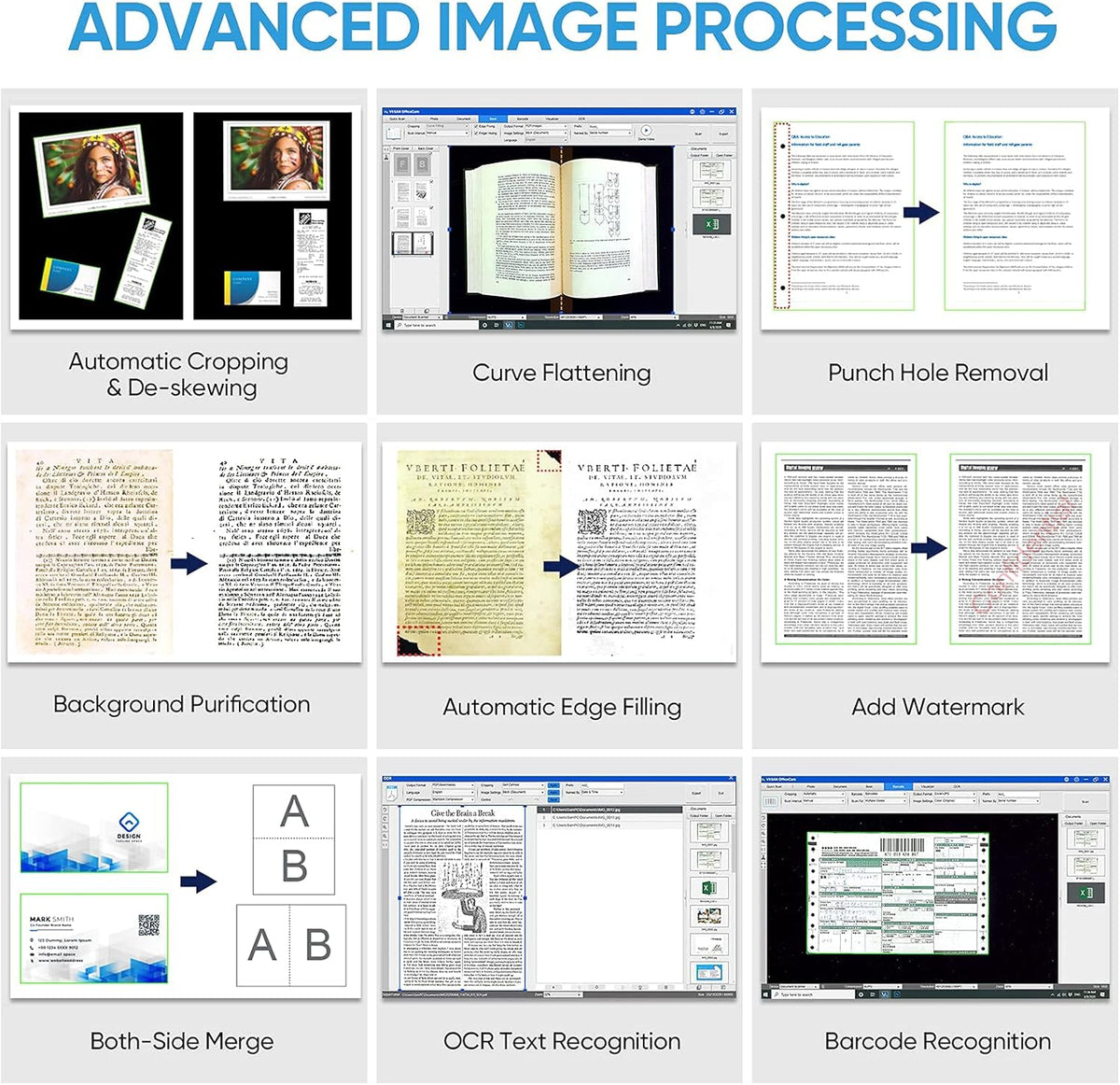 A3 Size 23MP Document Camera & Book Scanner E6789