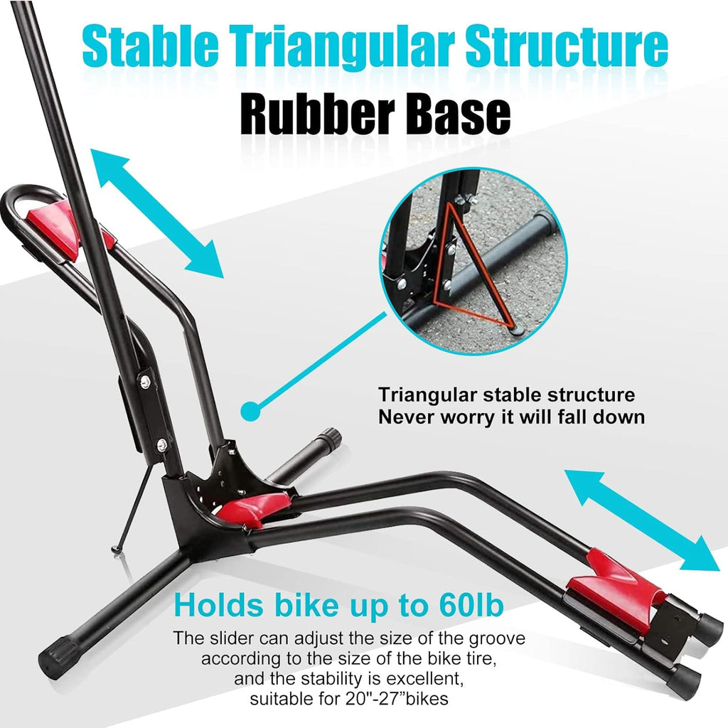 Vertical Bike Floor Stand, Adjustable Upright Rack for 20''-27'' Bike G6561