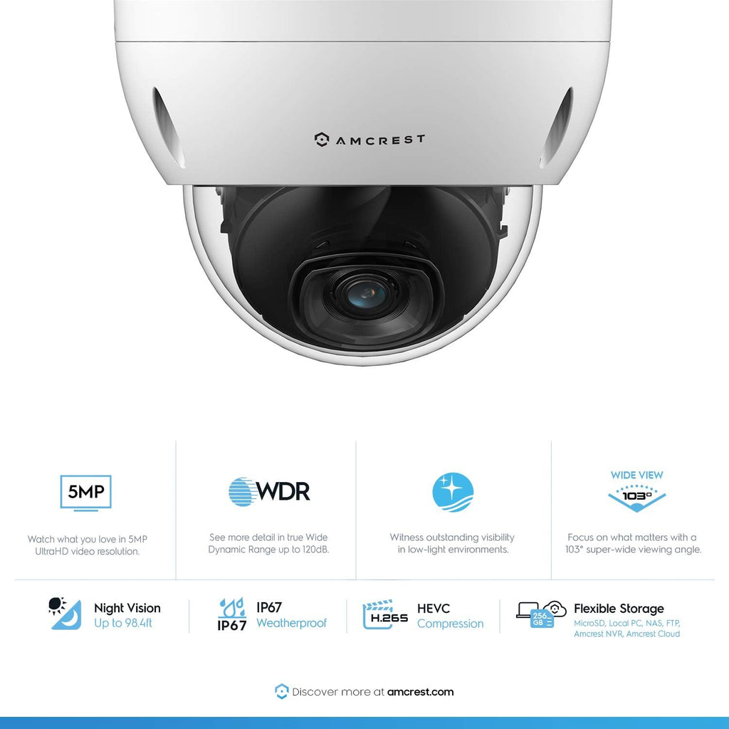 5MP Security Camera System with 8CH PoE NVR and 2TB Hard Drive K916265
