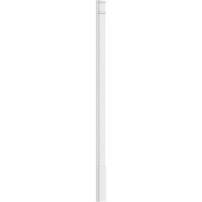 Smooth PVC Pilaster with Decorative Capital & Base (Pair) J551