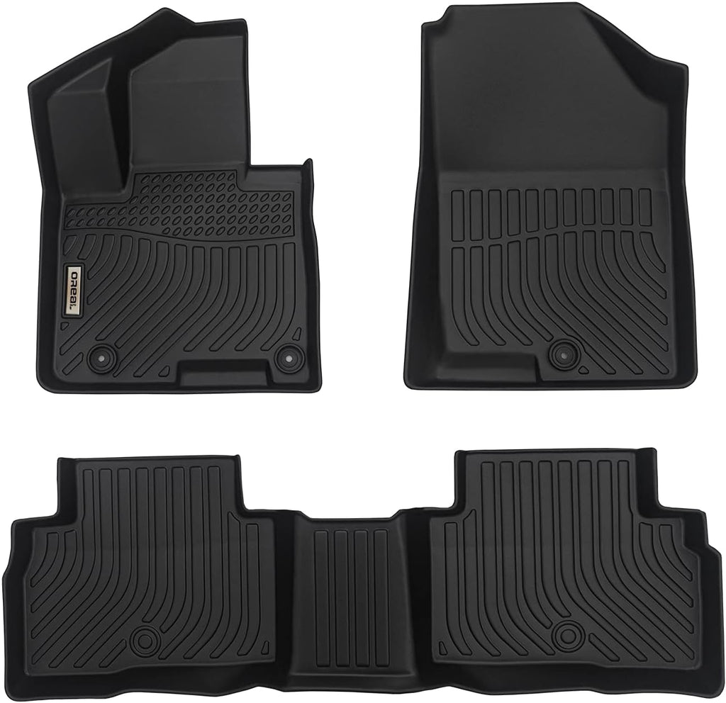 Black Floor Mats Liners Custom Fit Waterproof A7440