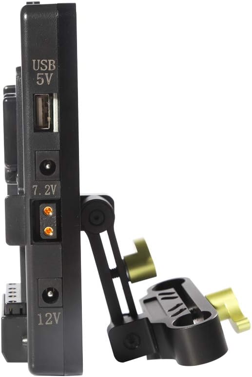 V Lock Mounting Plate Power Supply Splitter with 15mm Rod Clamp K9628