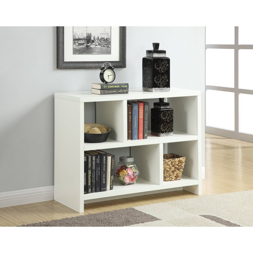 White Console Bookcase T413