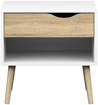 White and Oak Nightstand Z673653