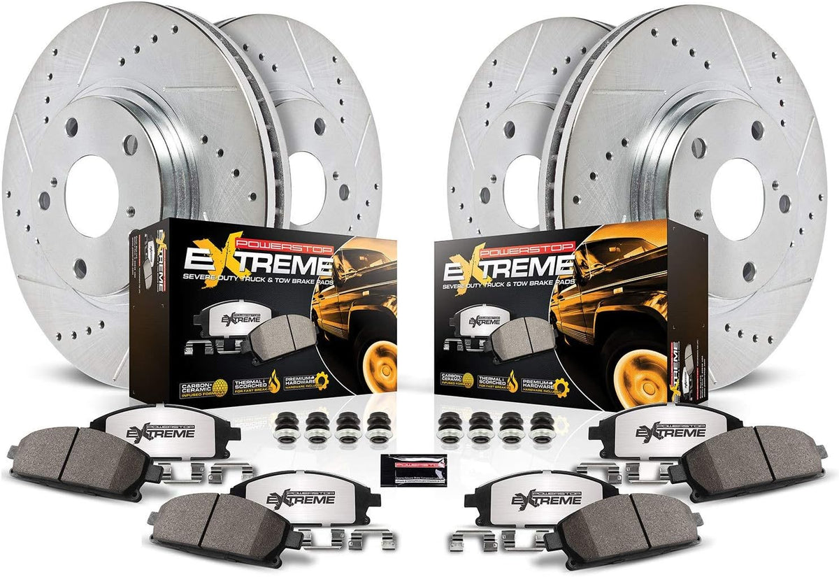 Front and Rear Carbon Fiber Ceramic Brake Kit Z232413