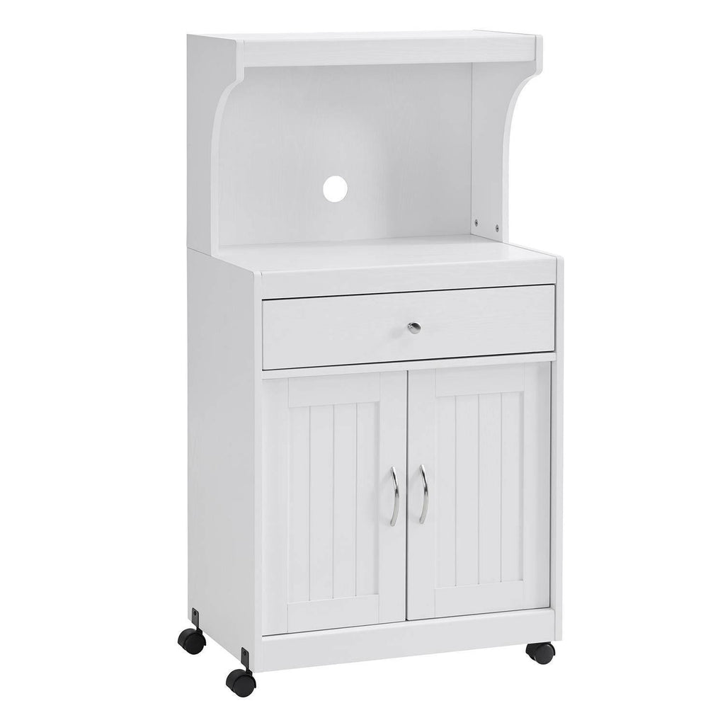 White Microwave Cart R4591