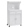 White Microwave Cart R4591