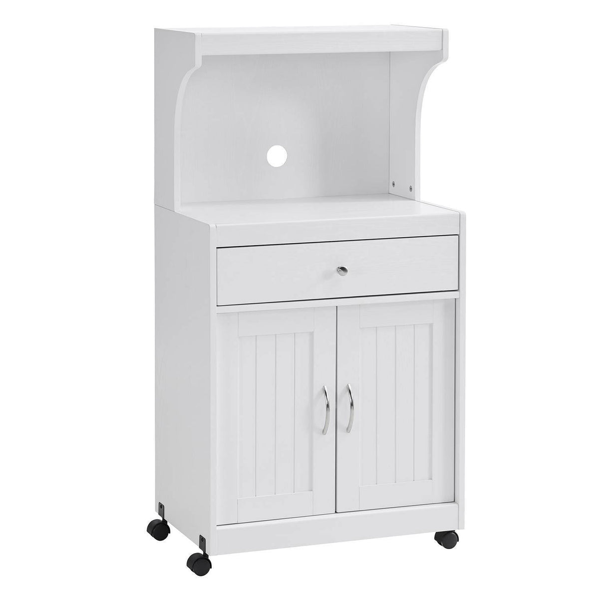 White Microwave Cart R4591