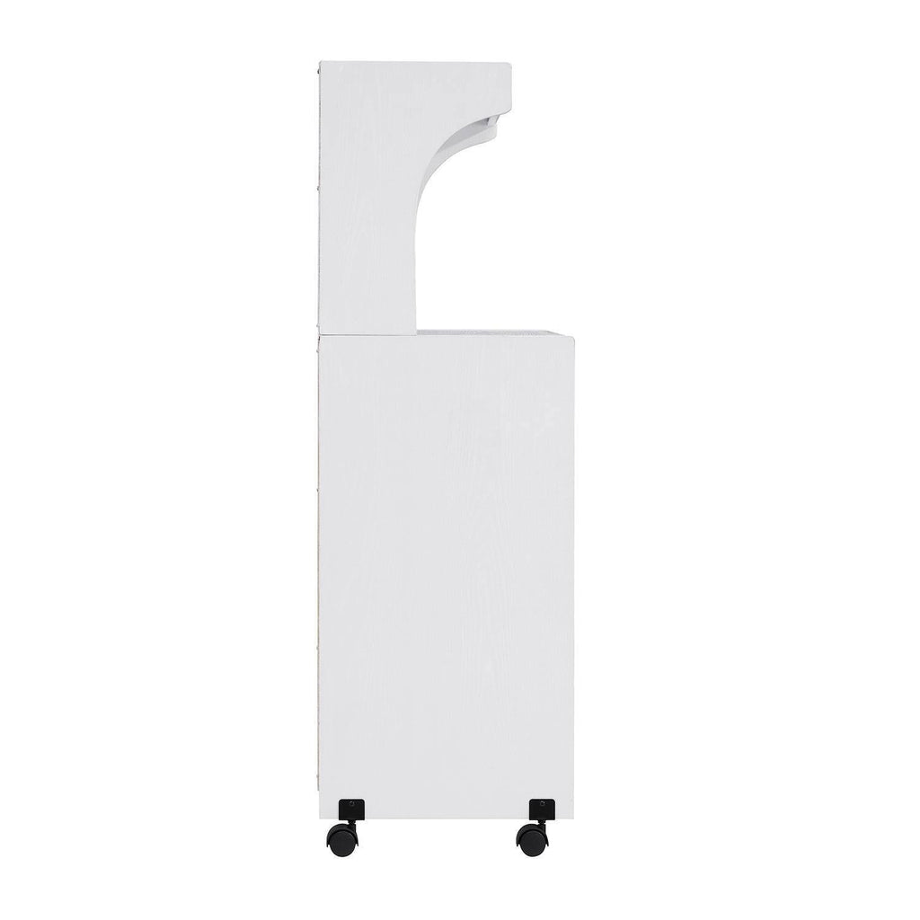 White Microwave Cart R4591