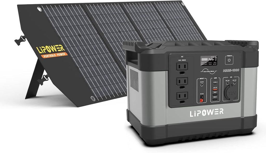 1000W Portable Power Station with 3 AC Outlets E308