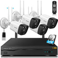 3K 5.0MP Wireless Security Camera System with 2TB Hard Drive M425938