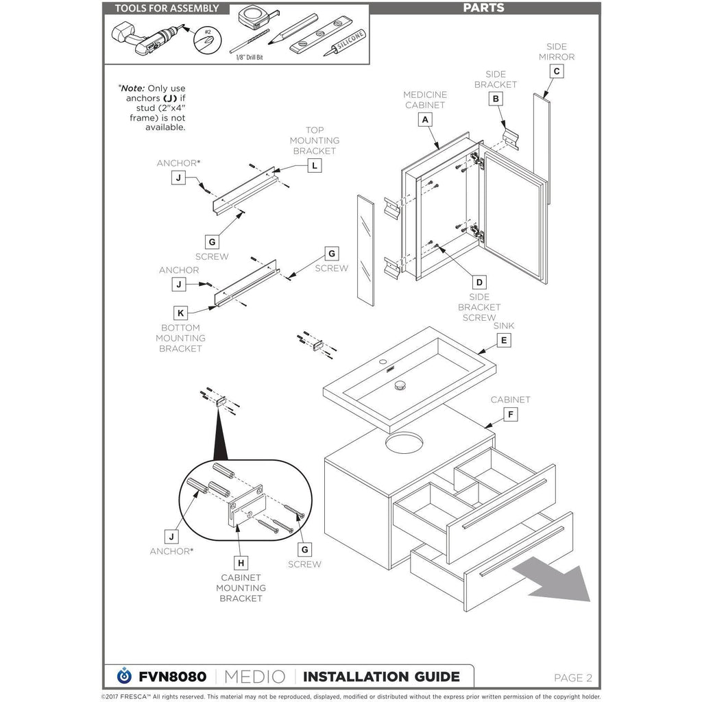 Gray Oak Bathroom Cabinet Q94590