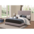 Twin Upholstered Bed in Grey V135