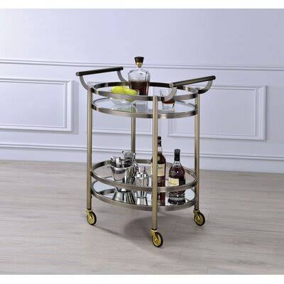 Kitchen Cart with Glass Top W8274