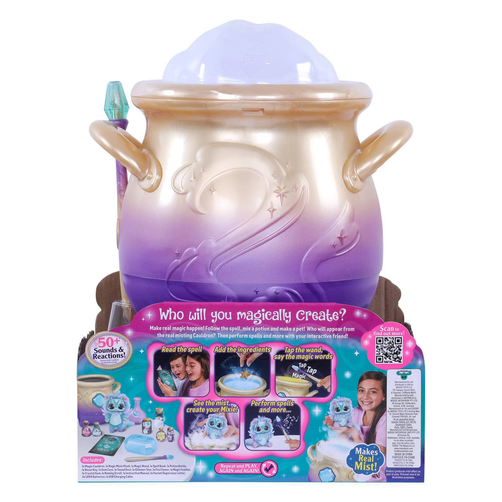 Blue Interactive Plush Toy Magical Misting Cauldron X9065