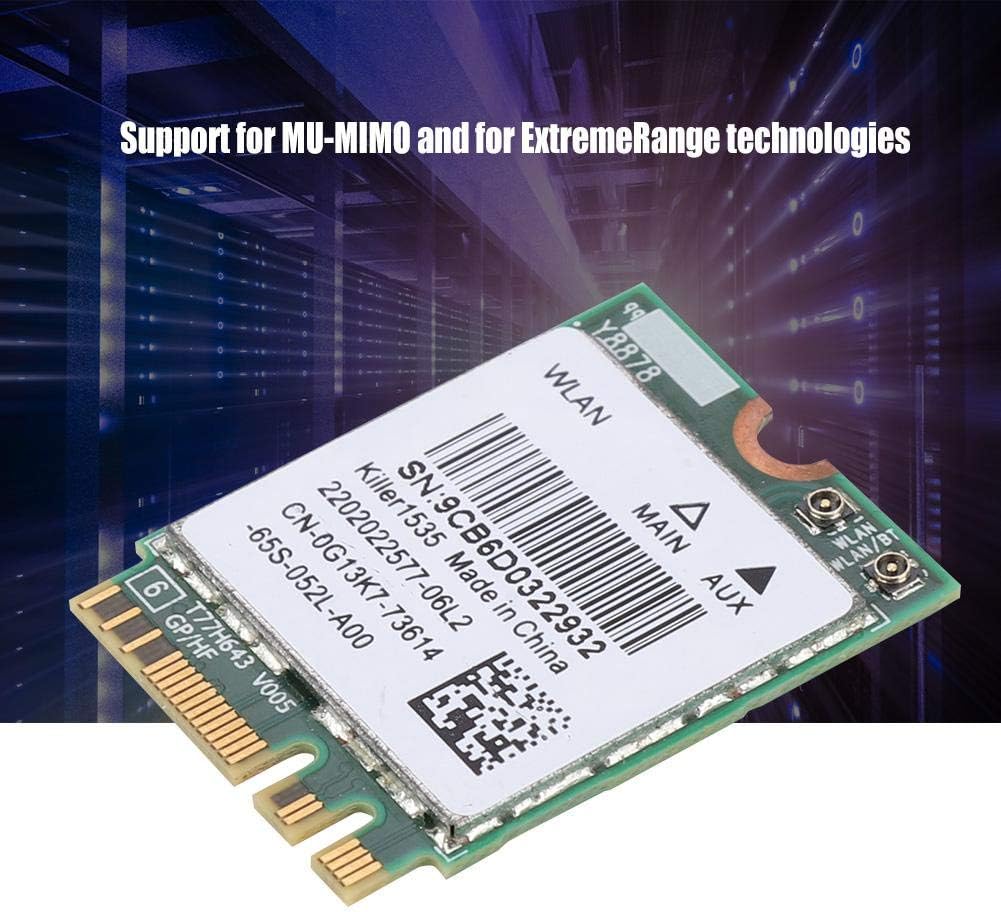 Bluetooth 4.1 Wireless Network Card 5G 867Mbps M.2 NGFF WiFi Adapter Pack of 2 M7583