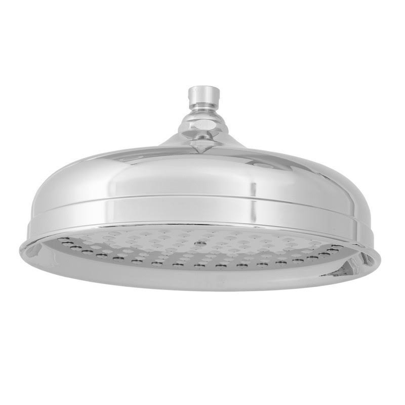 All Brass Rainhead 10x22 Diameter Polished Nickel F549