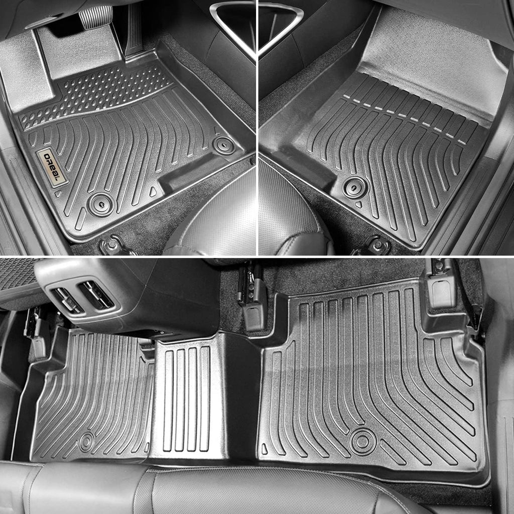 Black Floor Mats Liners Custom Fit Waterproof A7440