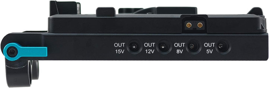 V Lock Mounting Plate Power Supply Splitter with 15mm Rod Clamp K9628