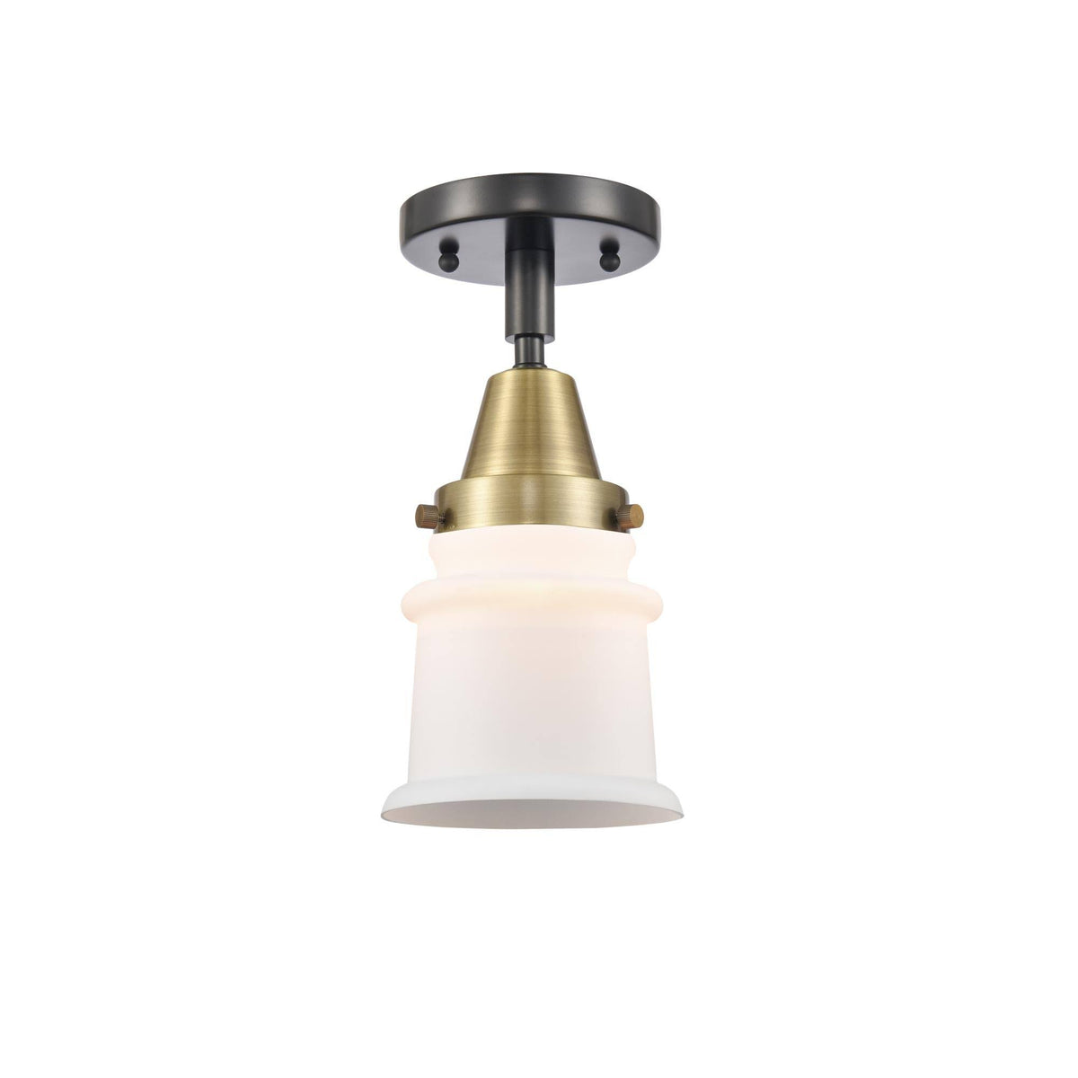 1 Light 6 inch Flush Mount in Matte Black C1750