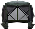 4 Person Pop Up Water and UV Resistant Gazebo Screened Tent with Carry Bag and Stakes, Alpine Green A684